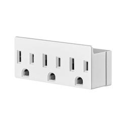 Leviton&reg; 3-Wire Grounded Single-to-Triple Adapter